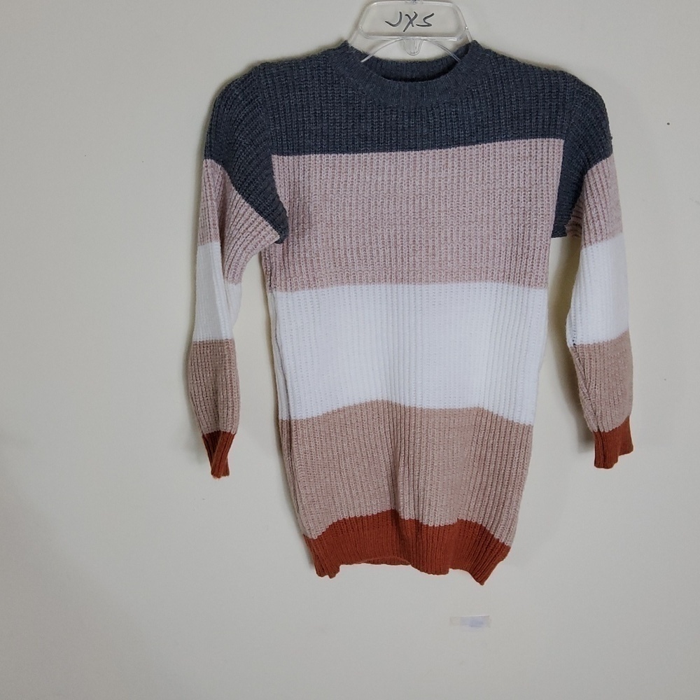 Shein Girls Long Sleeve Pullover knitted dress Size 8y